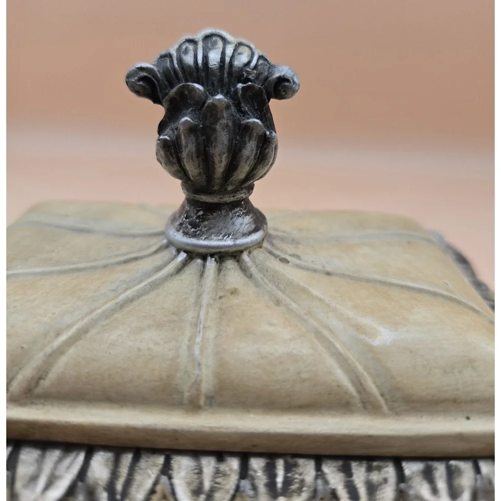 Vintage Trinket Box Lid And Handle Creative Home Accents Old‎ World